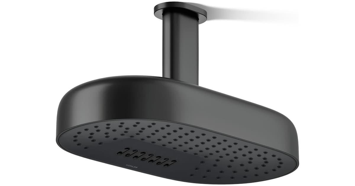 Kohler K-26295-G-BL Statement 1.75 GPM Multi Function Rain Shower Head ...