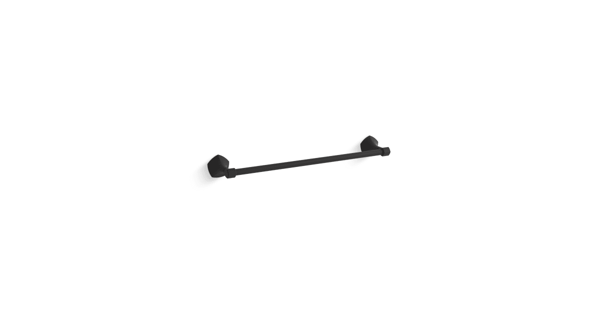 Kohler K27060BL Occasion 18" Zinc Towel Bar
