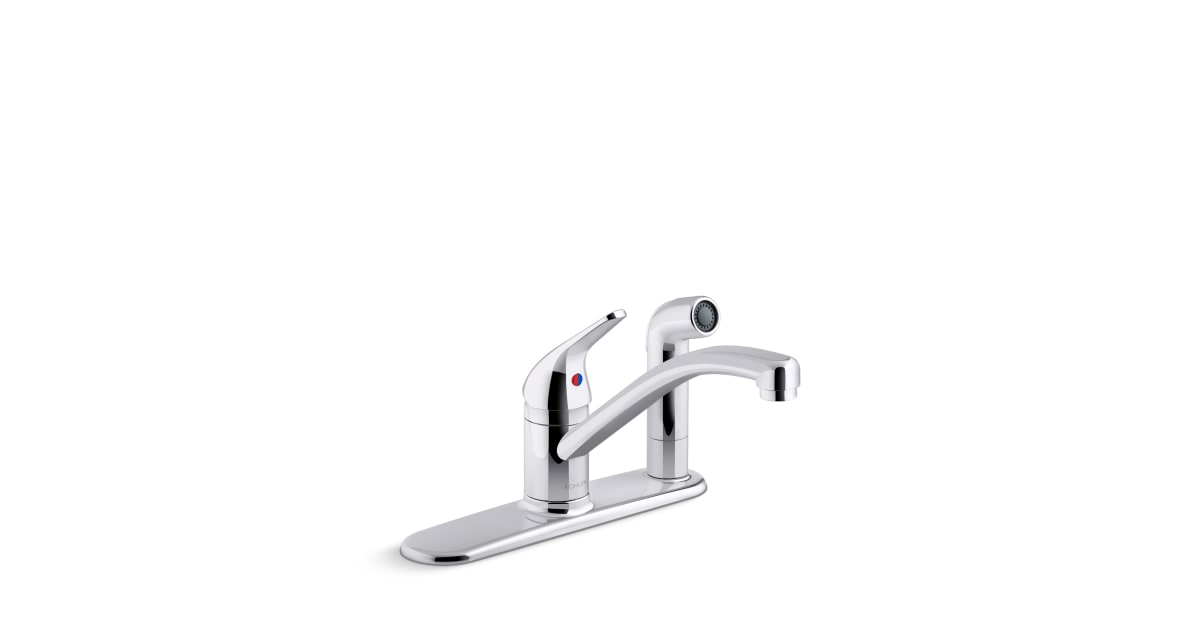 Kohler K30615CP Jolt 1.5 GPM Widespread Kitchen Faucet