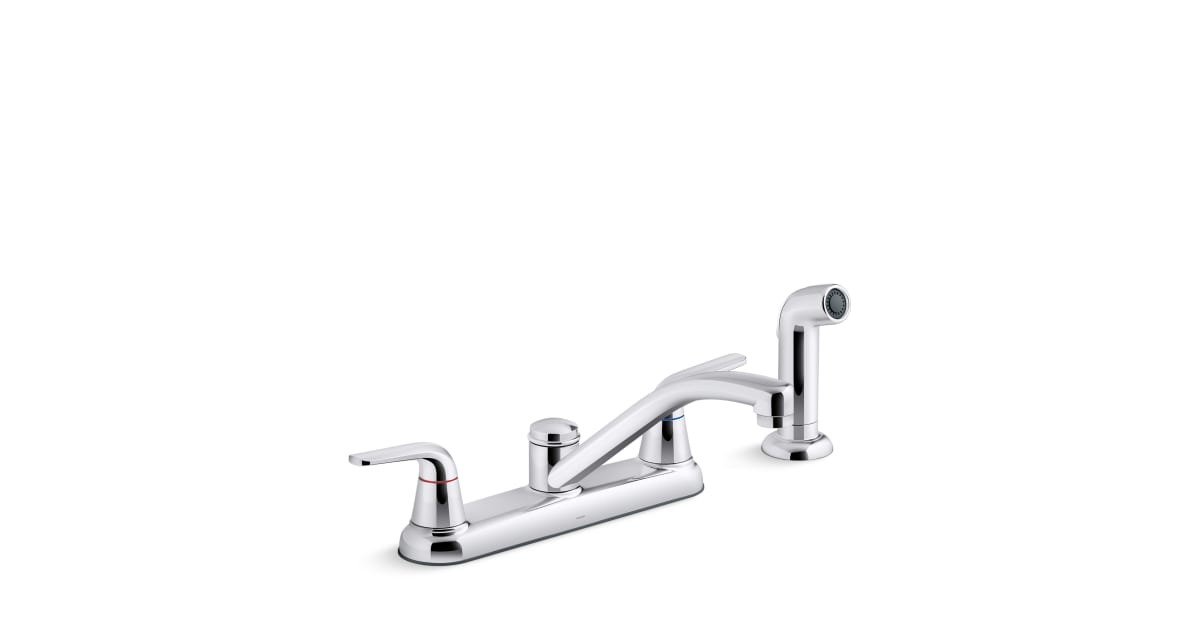 Kohler K30616CP Jolt 1.5 GPM Widespread Kitchen Faucet