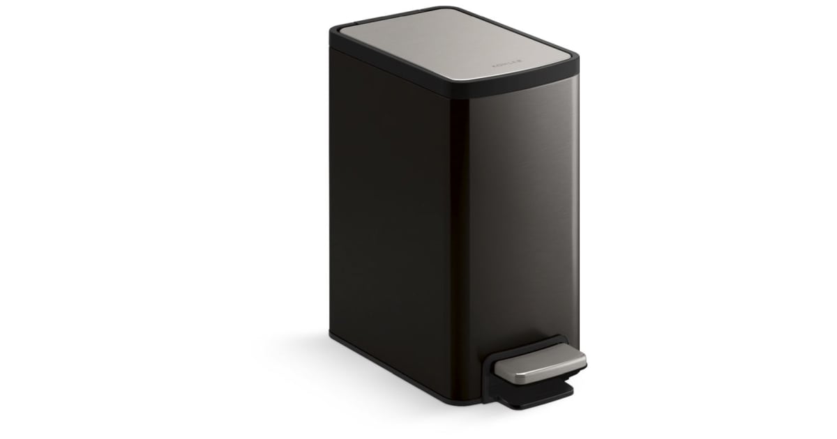 Kohler K31319BST 6 Liter Rectangular Trash Can with