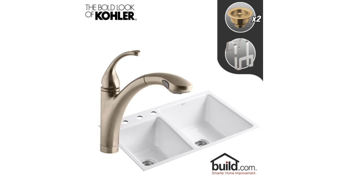 Kohler K58144/K10433BV Clarity Kitchen Kit with 33"