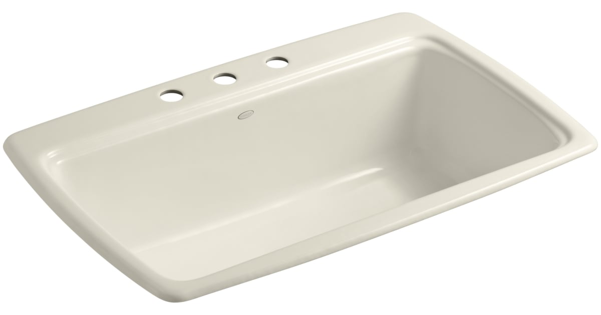 Kohler K5863347 Cape Dory 33" Single Basin TopMount