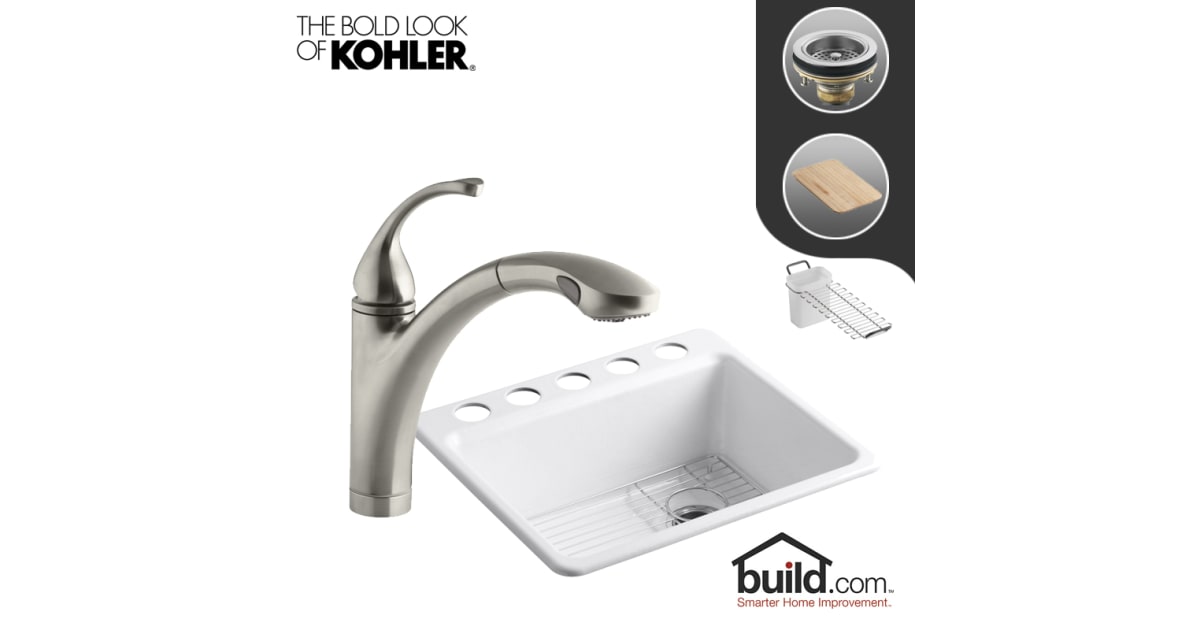 Kohler K58725UA1/K10433G Riverby Kitchen Kit with 25"
