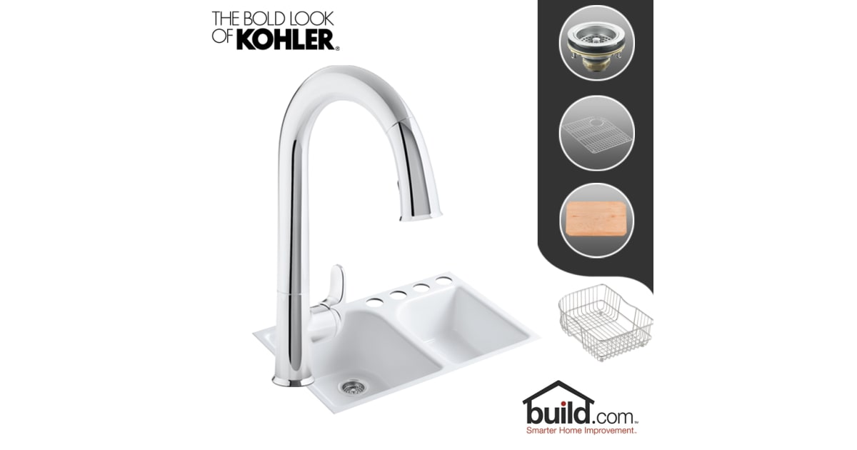 Kohler K59314U/K72218CP Executive Chef Kitchen Kit