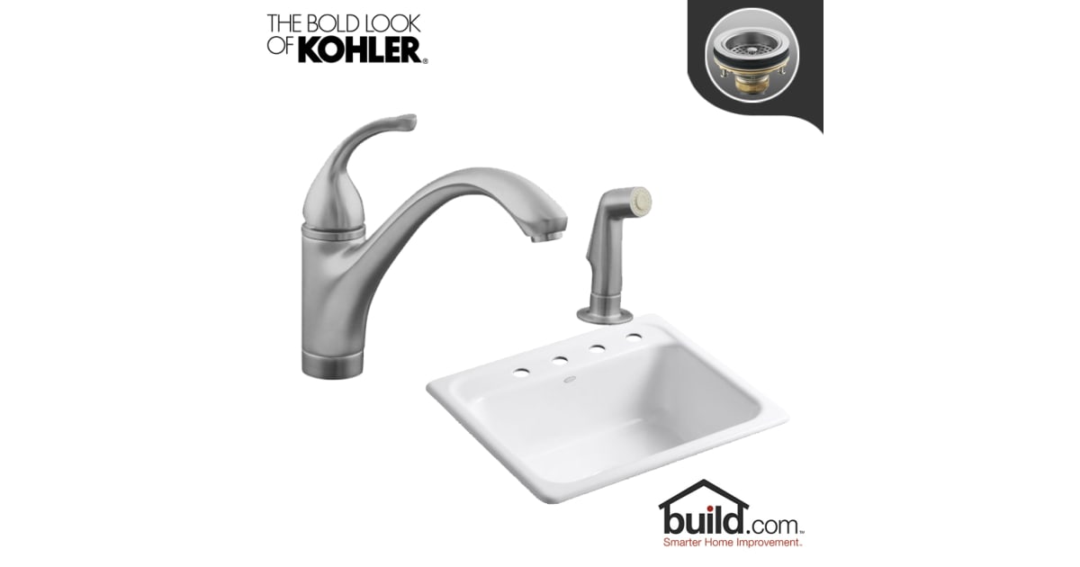 kohler mayfield 25 inch drop in kitchen sink
