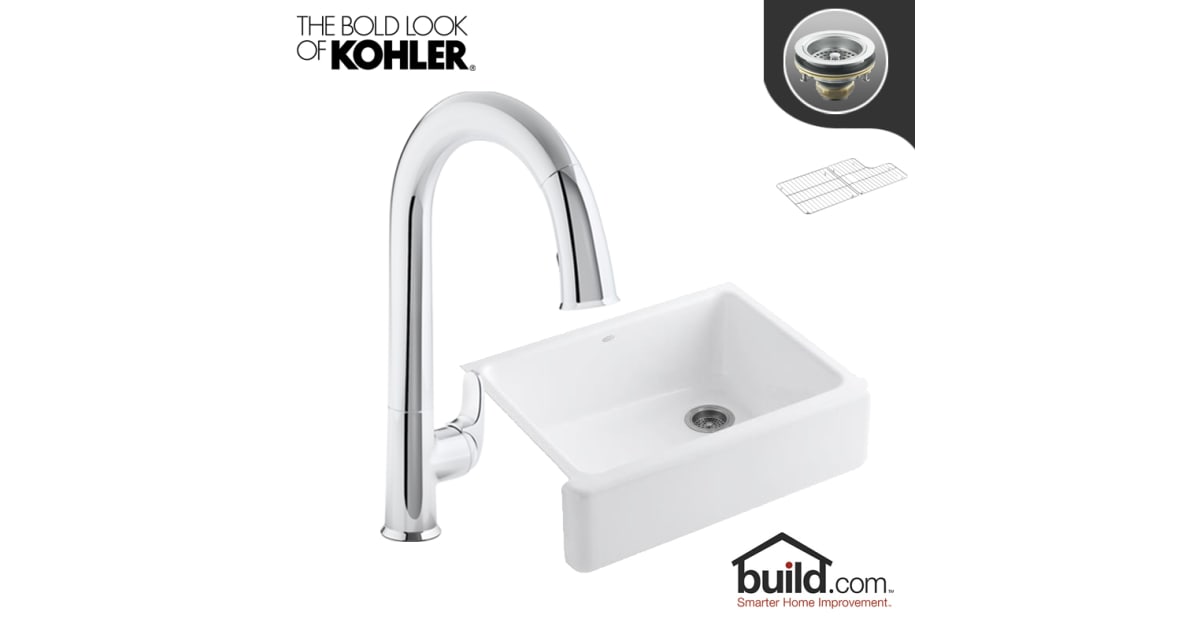 Kohler K-6487/K-72218-CP Whitehaven Kitchen Kit | Build.com