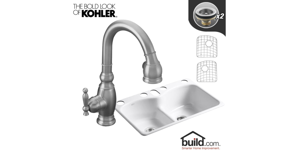 kohler k 6626 6u langlade kitchen sink