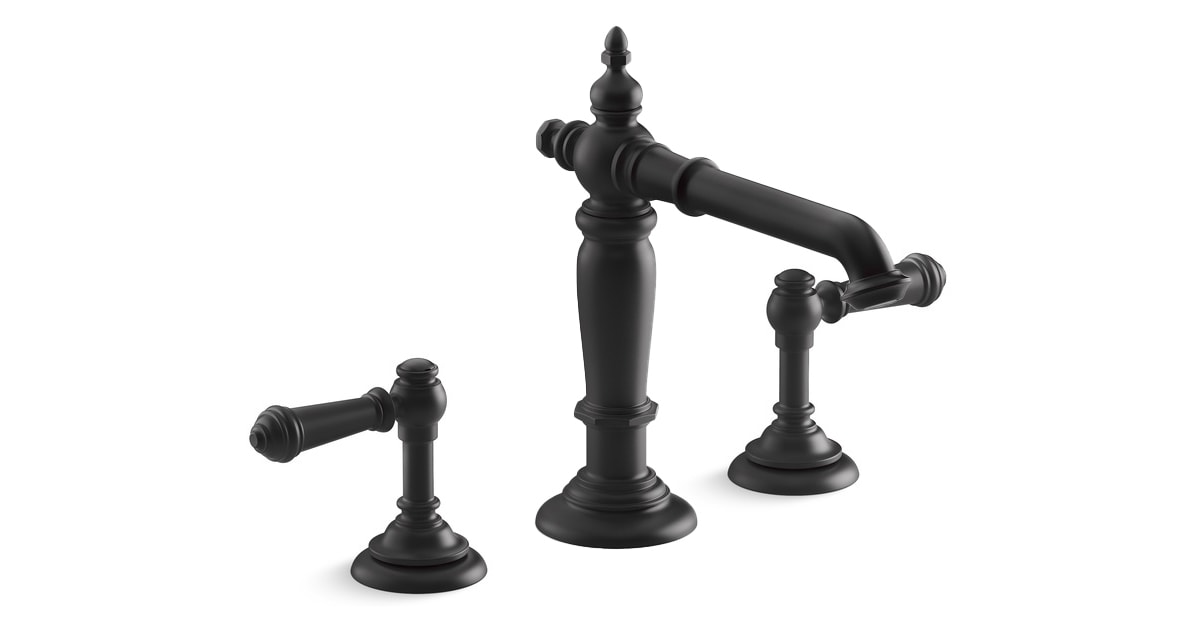 Kohler K727604BL Artifacts Widespread Bathroom Faucet