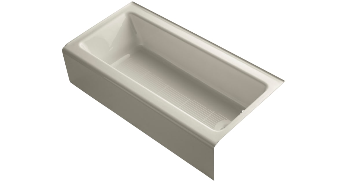 Kohler K838G9 Bellwether Bath Tub 60" L x 30 1/4" W Cast