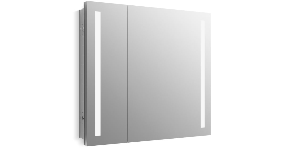 Kohler K-99009-TL-NA Verdera 30" x 34" Lighted Mirrored Medicine ...