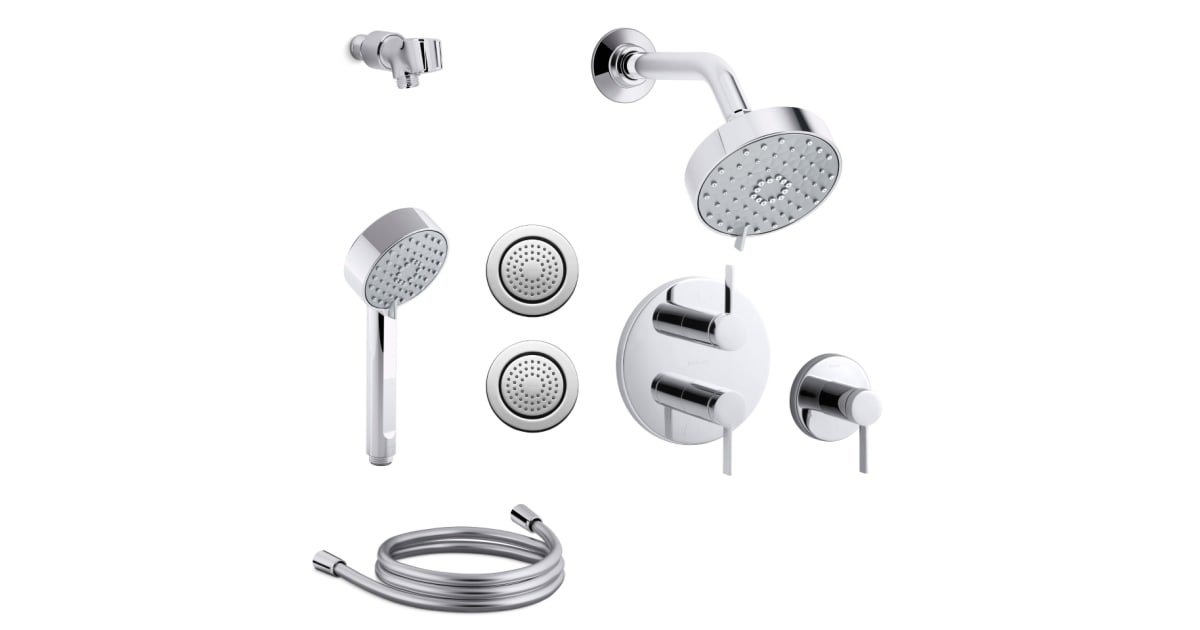 Kohler KAWAKENG110SMS254CP Awaken Thermostatic Shower