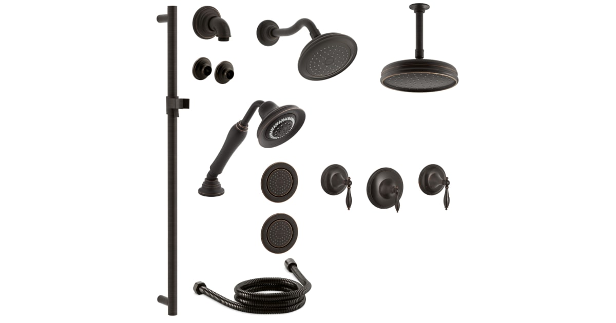 Kohler KFINIALDMS18S4M2BZ Finial Thermostatic Shower