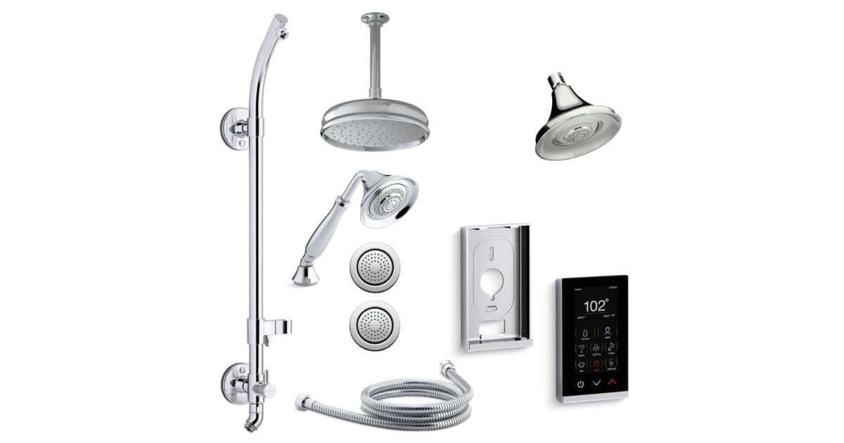 Kohler KFORTEDTV28HRCP Forte DTV+ HydroRail Shower