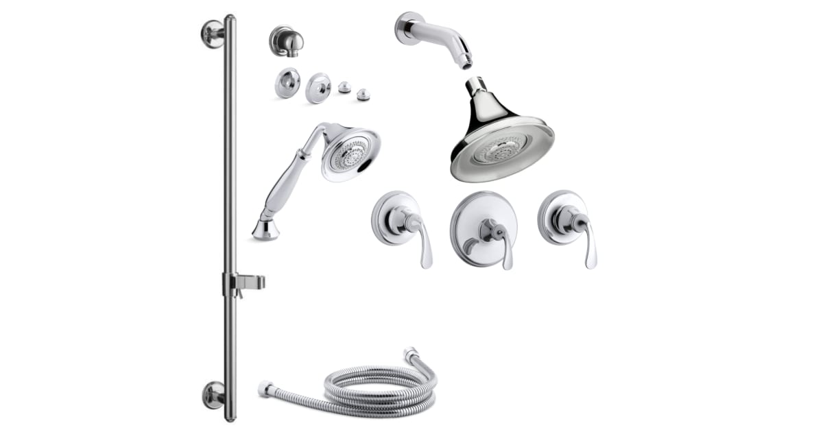 Kohler KFORTEMS21S4CP Forte Thermostatic Shower System