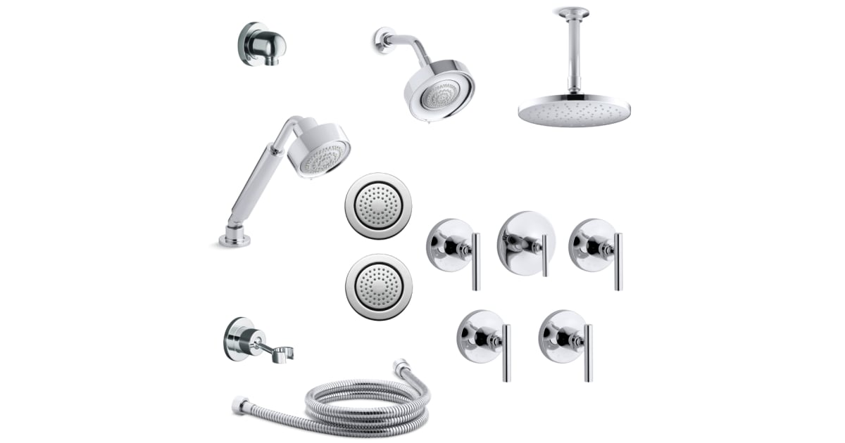 Kohler KPURISTMS284ECP Purist Thermostatic Eco Shower