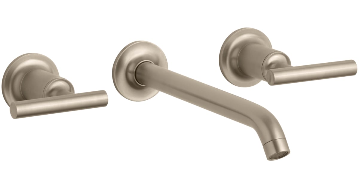Kohler KT144154BV Purist Wall Mount Bathroom Faucet