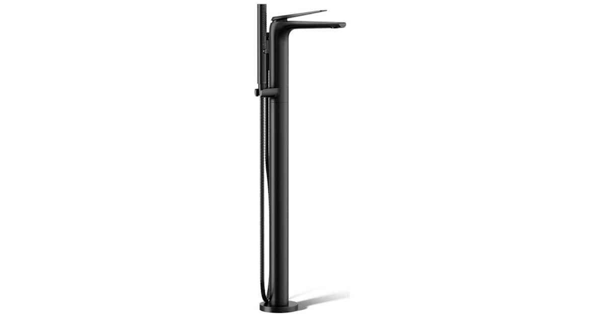 Kohler K-T97367-4-BL Avid Floor Mounted Tub Filler with Built-In ...