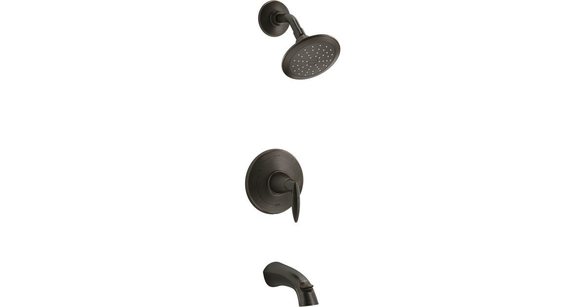 Kohler Alteo Bath & Shower Trim Set – Brushed Nickel, Includes Showerhead With Katalyst Air-Induction Spray, Pressure-Balancing, Anti-Scald