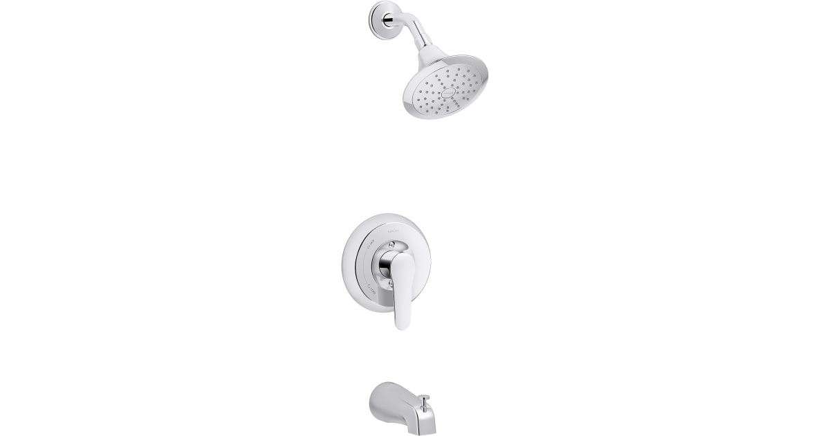 Kohler Duschverkleidung TLS98009-4-CP – Poliertes Chrom, Mit Temperaturregler Und Verbrühungsschutz