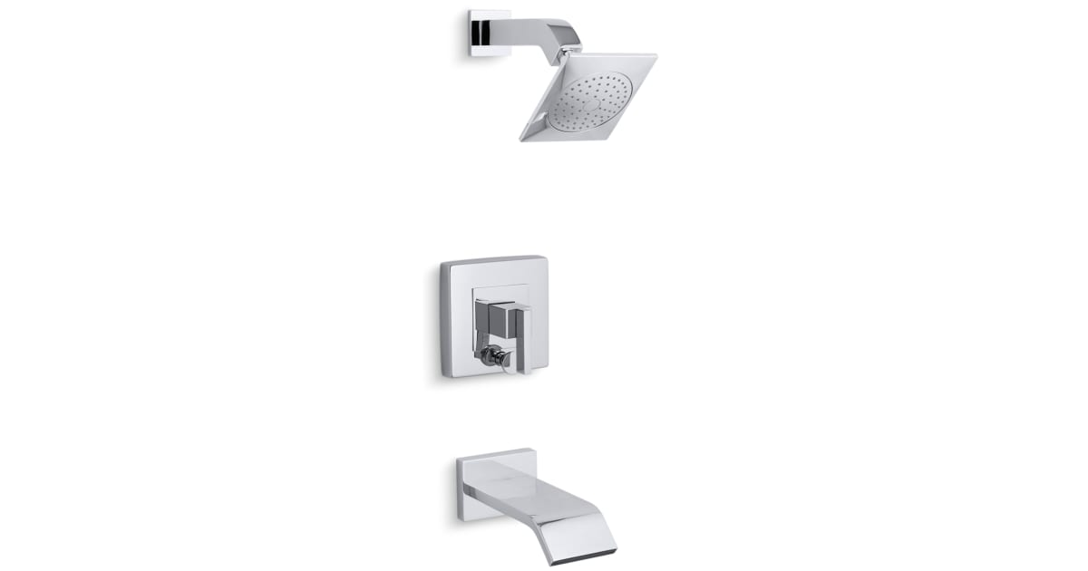 KOHLER Loure Rite-Temp Badewannen- Und Duschventil - Chrom Poliert - Mit Temperaturkontrolle & Verbrühschutz
