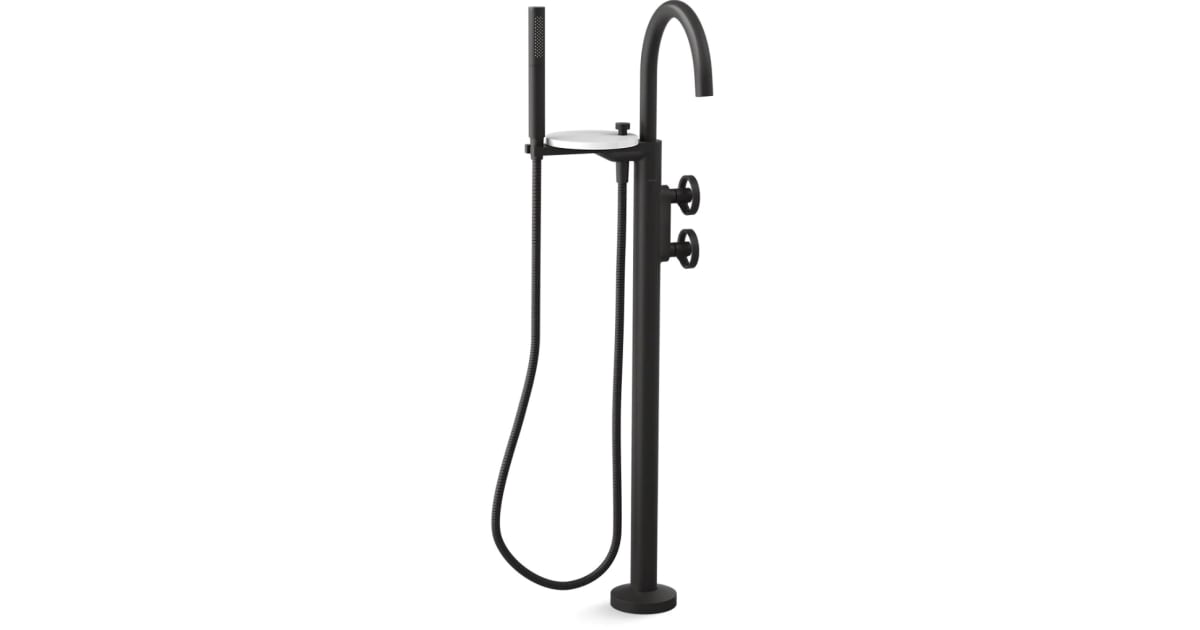 Kohler KT779849BL Components Floor Mounted Tub Filler