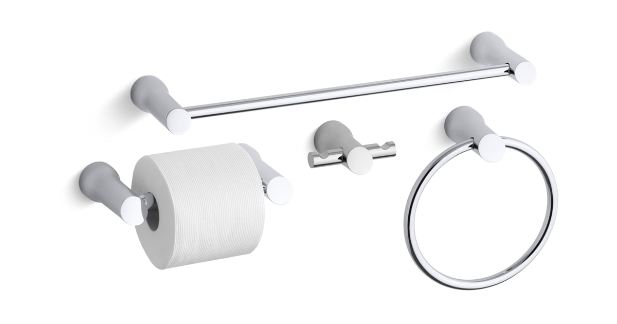 Kohler Toobi Better Accessory Pack 2CP 18" Towel Bar,