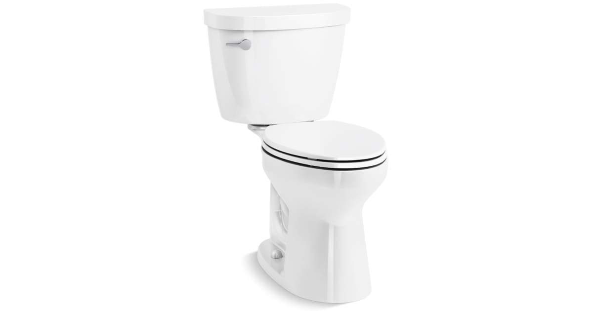 Kohler K-31624-0 Cimarron 1.28 GPF Two Piece Elongated Chair Height ...