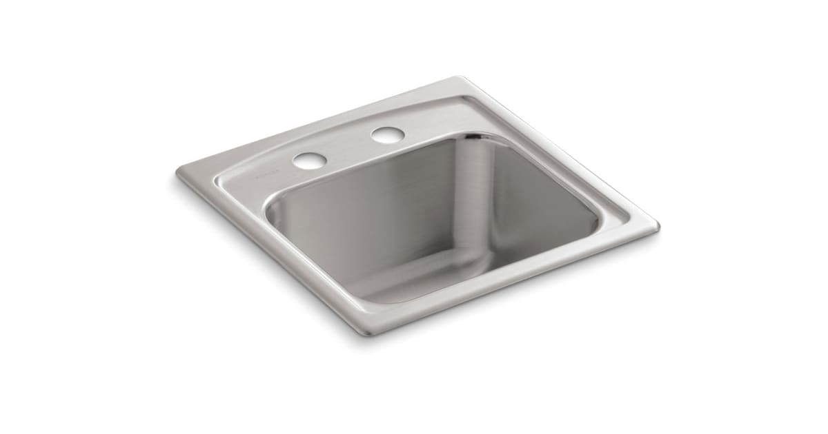 KOHLER Toccata Drop-In 33-in x 22-in Stainless Steel Double Equal Bowl  4-Hole Kitchen Sink in the Kitchen Sinks department at