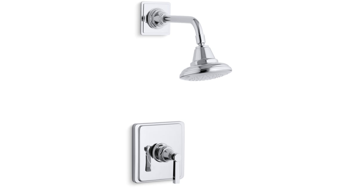 KOHLER Pinstripe Polished Chrome Widespread 2-handle WaterSense