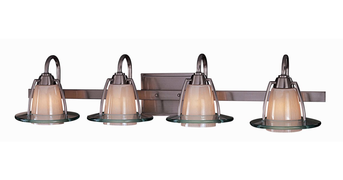 Kovacs P5064084 4 Light Bathroom Fixture with Iridescent