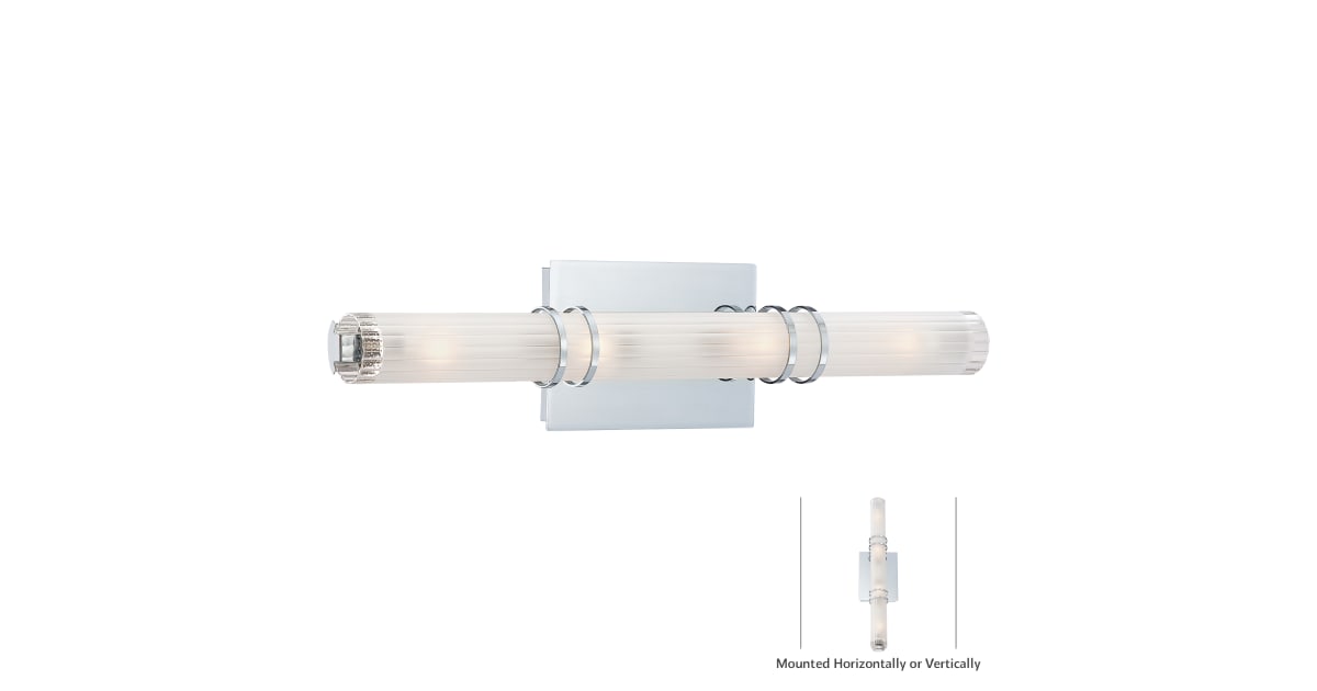Kovacs P5914077 4 Light Bathroom Fixture with Cylindrical