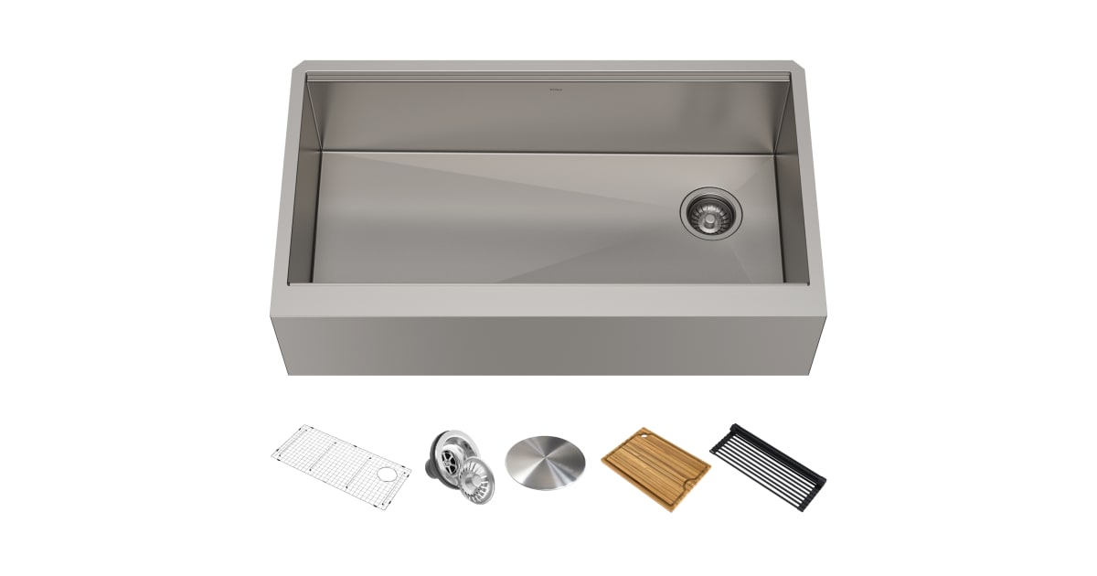 Kraus KWF41036 Kore 36" Farmhouse Single Basin