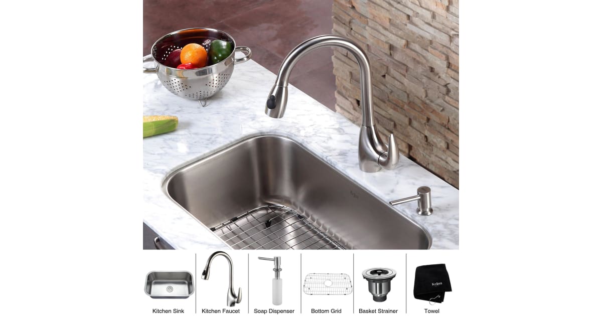 Kraus KBU14KPF2170SD20 Kitchen Combo 311/2"
