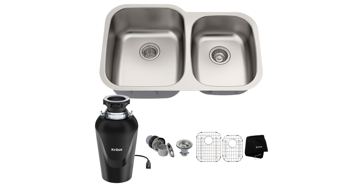 kraus kbu24 undermount stainless steel kitchen sink