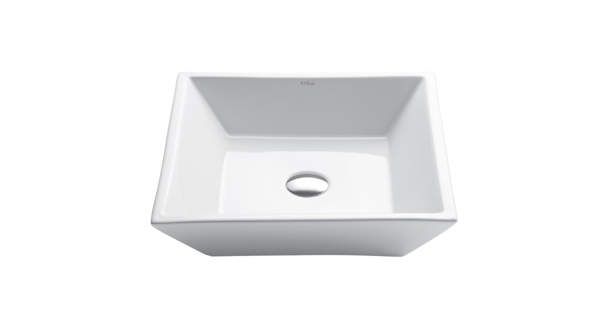 kraus square bathroom sink model kcv 150
