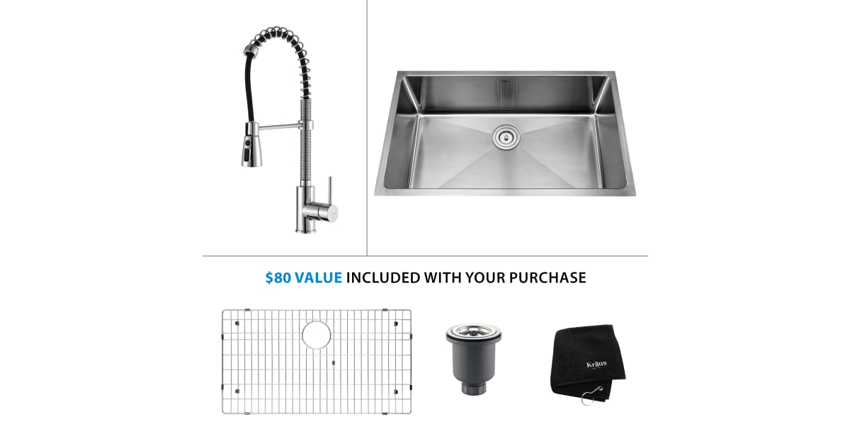 Kraus KHU10032KPF1612CH Kitchen Combo 32"
