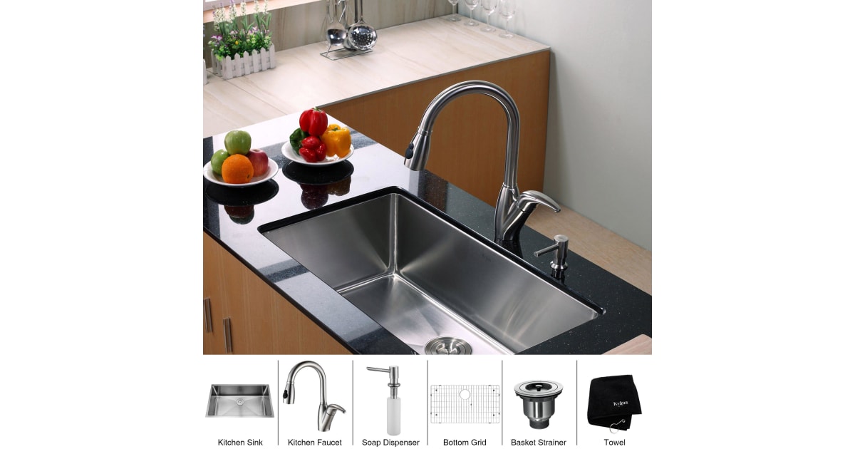 Kraus KHU10032KPF2120SD20 Kitchen Combo 32"