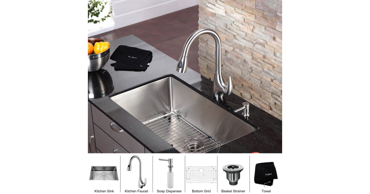 Kraus KHU10032KPF2170SD20 Kitchen Combo 32"