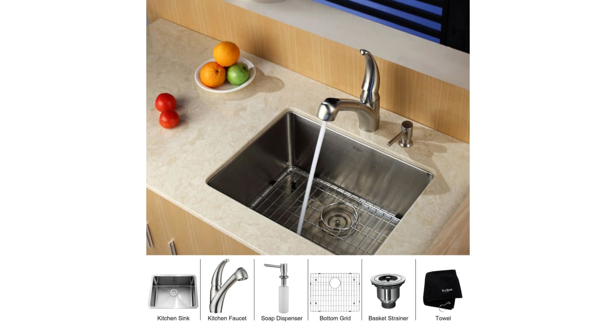 Kraus KHU10123KPF2110SD20 Kitchen Combo 23"