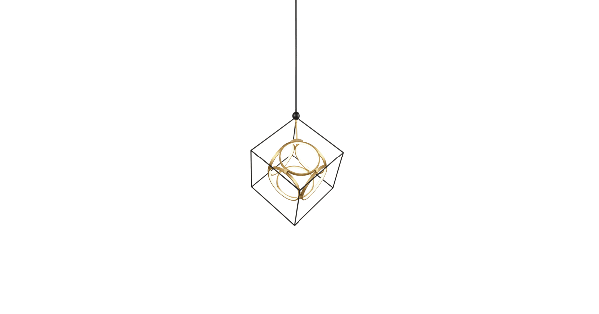 Kuzco Lighting CH19226BK/AN Monza 31" Wide LED Abstract