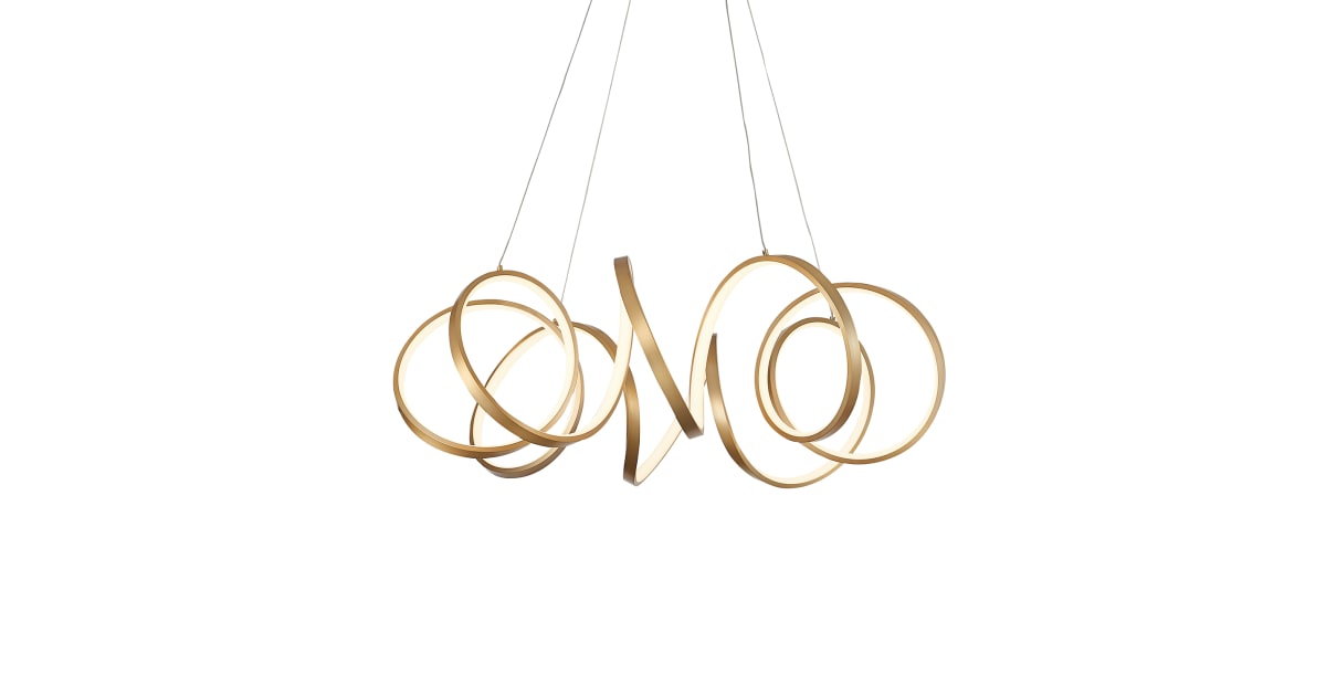 Kuzco Lighting CH93834AN Synergy 34" Wide LED Abstract