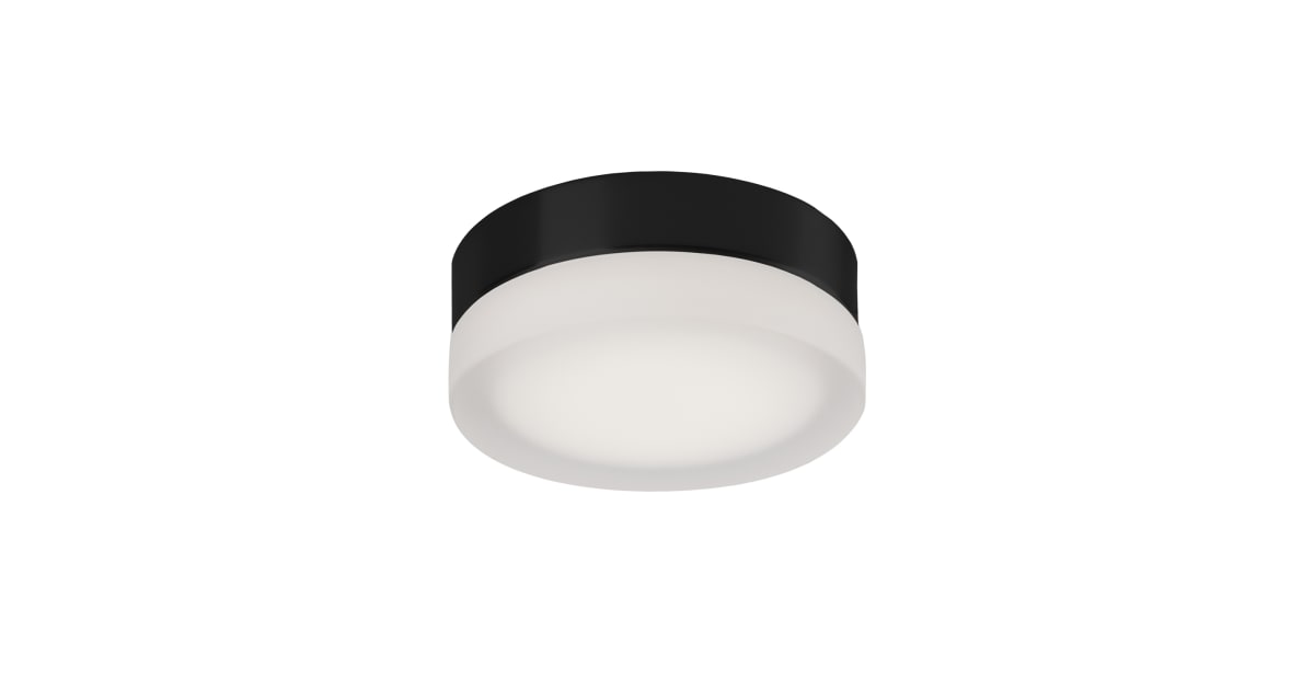 Kuzco Lighting FM3506BK Bedford 6" Wide LED Flush Mount