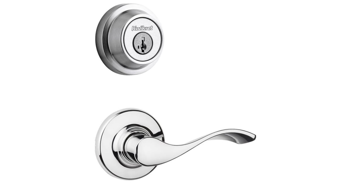 Kwikset 200BL-660RDT-26S Balboa Passage Lever Set and Single Cylinder ...