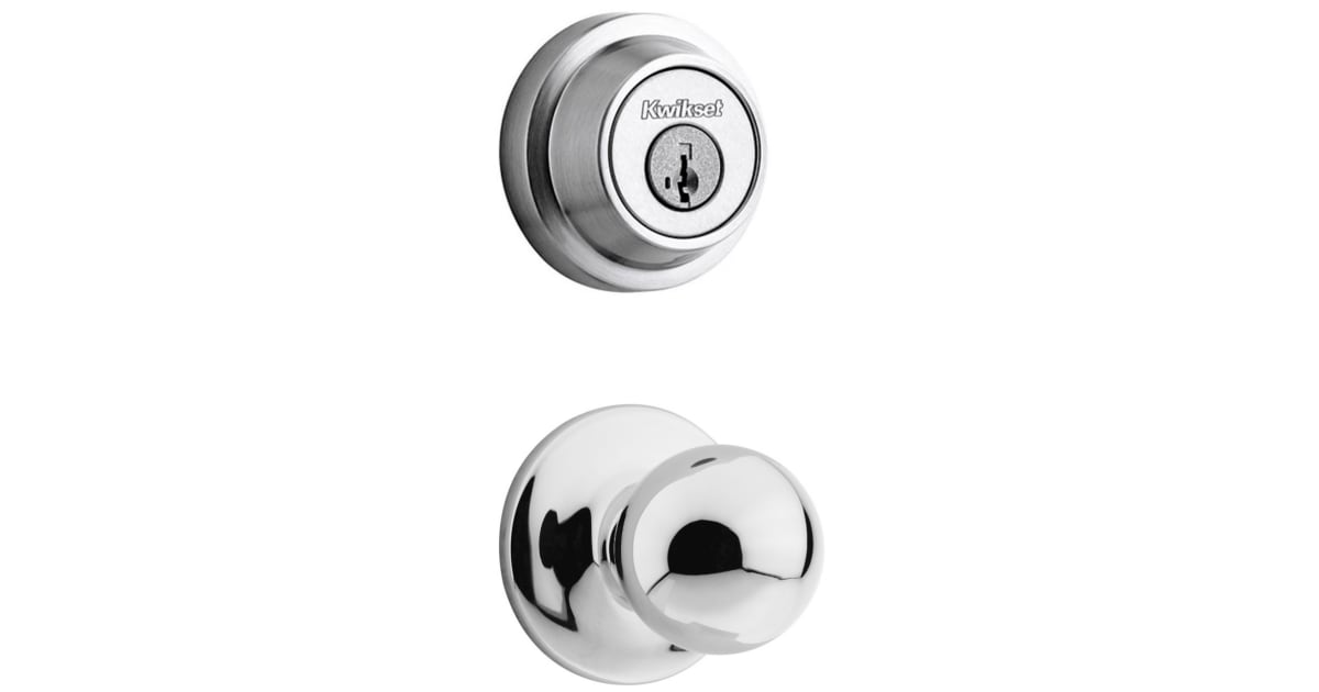 Kwikset 200P-660RDT-26S Polo Passage Knob Set and Single Cylinder Keyed ...