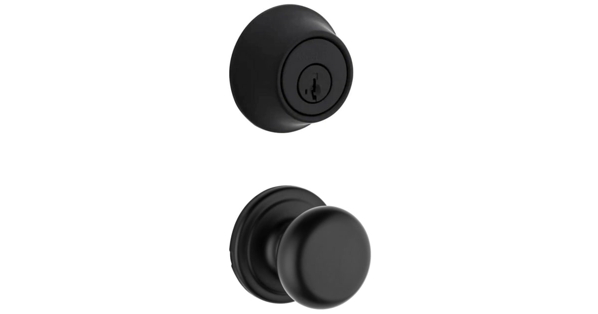 Kwikset 720H-660-514S Hancock Passage Knob Set and Single Cylinder ...