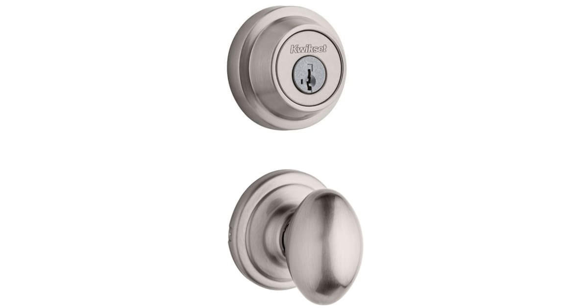 Kwikset 720L-660RDT-15S Laurel Passage Knob Set and Single Cylinder ...