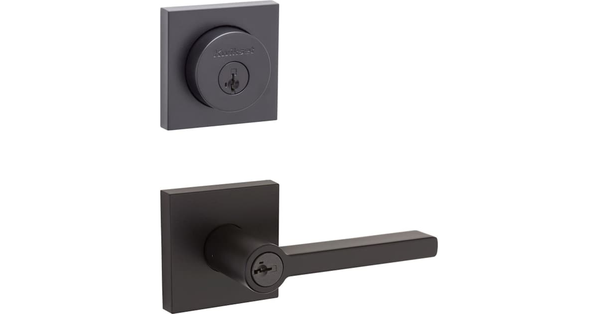 Kwikset 740HFLSQT-158SQT-514S Halifax (Square Rosette) Lever and