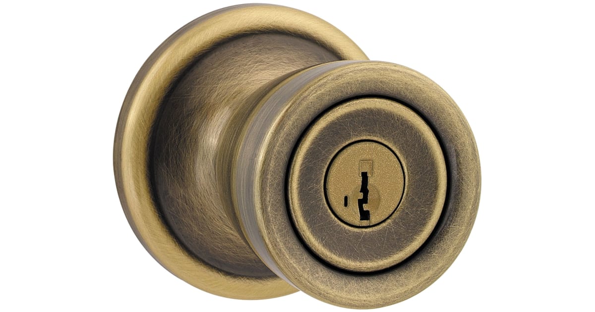 Kwikset 741A5SGC Abbey Keyed Entry Storeroom Door Knob