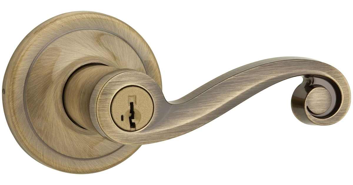 Digikey Lever Set Kwikset 750LL-5SV1 Lido Storeroom Keyed Entry Door Lever Set with Smart ...